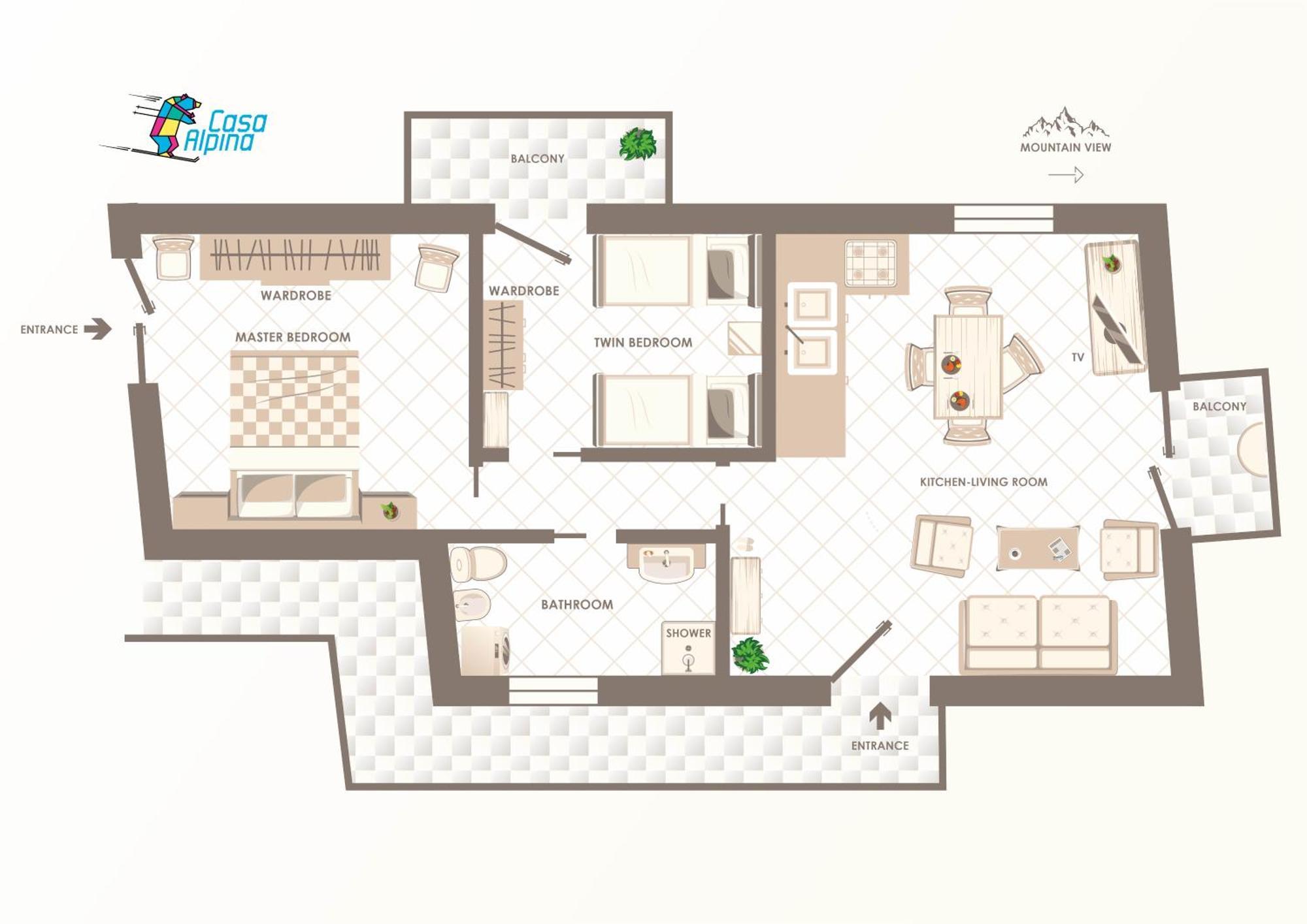 Casa Alpina - Sarre Apartment Aosta Bagian luar foto